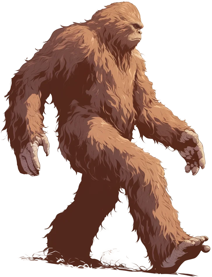 Bigfoot illustration representing web hosting and server management services